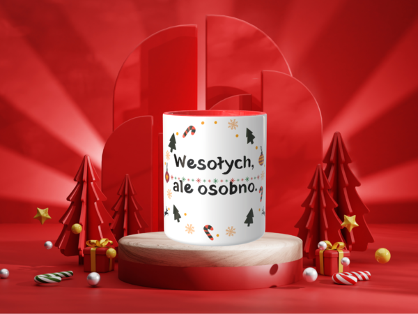 Świąteczny Kubek na Święta - Wesołych, ale osobno - obrazek 4